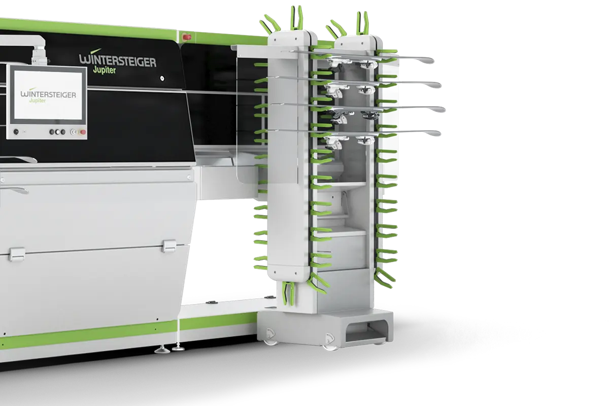 WinterSteiger Jupiter mit Paternoster-Lader — bis zu 16 Ski pro Einheit