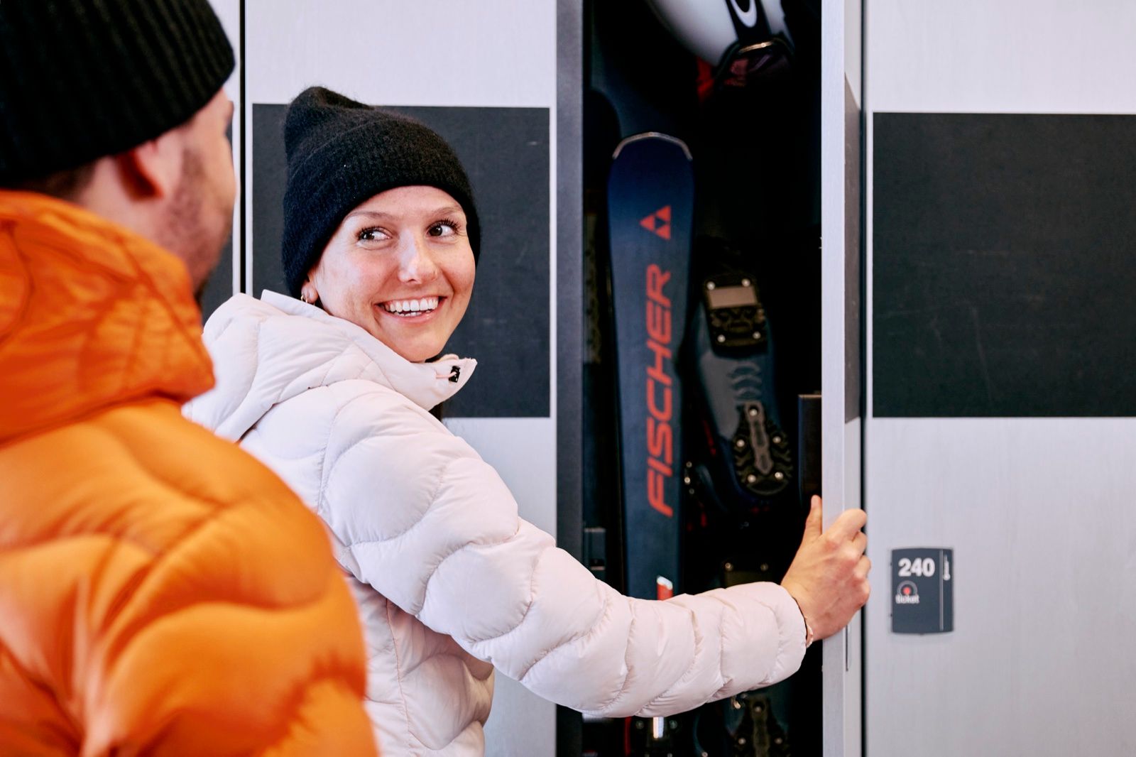 Skidepot-Schließfächer im Shop neben der Talstation